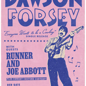 Dawson Forsey Single Release Show w/ Runner, Joe Abbott